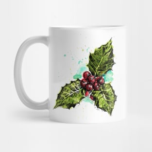 Mistletoe illustration Mug